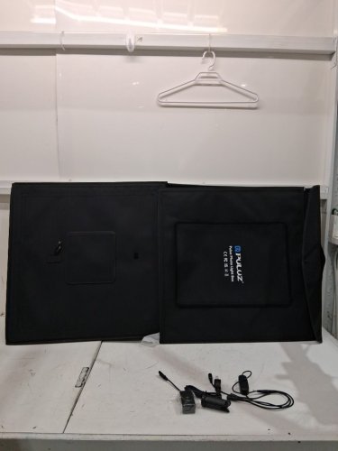 PULUZ  Folding LED Ring Light Studio Box - Portable Photo Box - 24" x 24" - 6 Color backdrops - black image 4