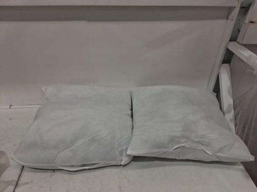 2pk throw pillow inserts - 18" x 18" - white image 3