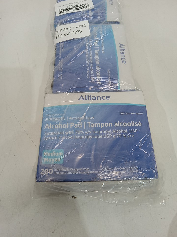 3 (200PK) Alliance 2-PLY 70% Alcohol Prep Pads image 3