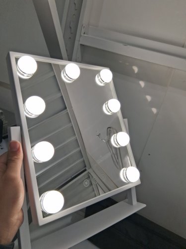 HOLLYWOOD STYLE Makeup VANITY Mirror with LED Lights AND 3 LIGHTING SETTINGS - 14.5" x 12" image 6
