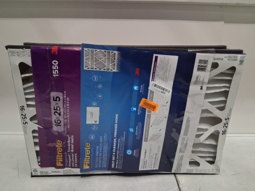 FILTRETE 16X25X5 MPR 1550 PLEATED AC FURNACE AIR FILTER, HEALTHY LIVING ALLERGEN REDUCTION - 16'' x 25'' x 1'' image 4