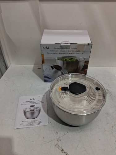 MIU HAND OPERATED DISHWASHER SAFE SALAD SPINNER - 6L - STAINLESS STEEL (MODEL: 2863207) image 3