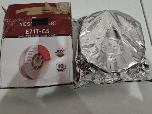 YESWELDER GASLESS FLUX CORE MILD STEEL MIG WIRE - .035" 10LB SPOOL - (MODEL: E71T-GS/10LB-0.8) image 3