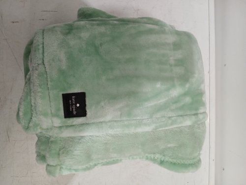 KATE SPADE PLUSH THROW BLANKET - 60" X 70" - MINT GREEN (MODEL: 1859162) image 2