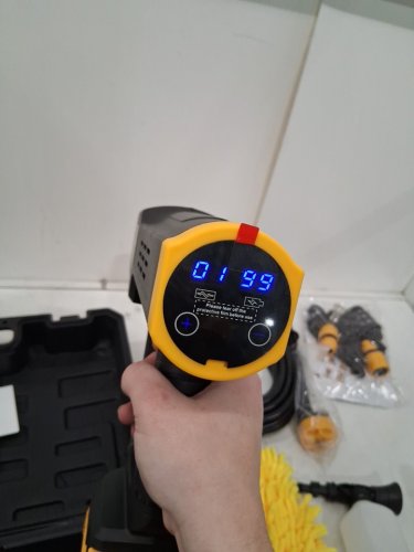 SKYBNNY CORDLESS PRESSURE WASHER - 21 V - BLACK AND YELLOW (MODEL: MQ-102) image 2