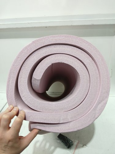 AMAZON BASICS EXTRA THICK EXERCISE YOGA MAT with carrying strap - 72" x 22" x 1"- light pink (model: GYCOYM-PK) image 4