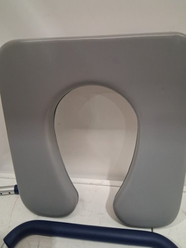 LAFATI HEAVY DUTY RAISED TOILET SEAT WITH HANDLES - 330LBS CAPACITY - GREY image 6