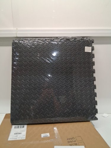 6PK PUZZLE EXERCISE MAT EVA FOAM INTERLOCKING TILES - 1/2" THICK - 24" X 24" - BLACK image 3