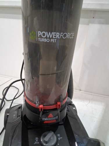 BISSELL POWERFORCE TURBO UPRIGHT PET VACUUM CLEANER - BLACK / RED (MODEL: 3332C) image 3