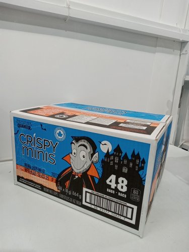 48PK *expired* Quaker Crispy Minis halloween snack-sized brown rice chips - 18g - cheddar image 2