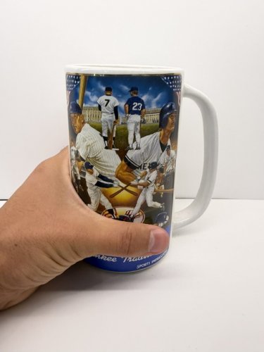 JUMBO YANKEE TRADITION MICKEY MANTLE AND DAN MATTINGLY COLLECTIBLE MUG image 5