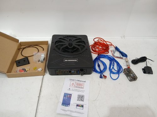 car subwoofer SLIM UNDER SEAT POWERED SUBWOOFER AND AMP PACKAGE - 10" - black image 5