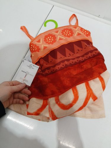 TODDLER DISGUISE MOANA 2 SIMEA COSTUME - 3t-4t- ORANGE (STYLE: 171089S) image 2