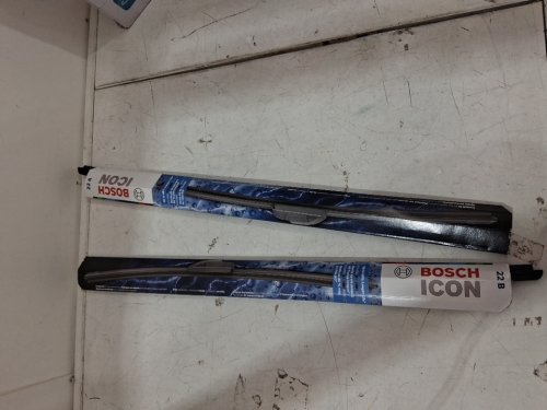 2pc BOSCH ICON Beam Wiper Blades Driver and Passenger Side - 22"/22" - (MODEL:22A22B) image 2