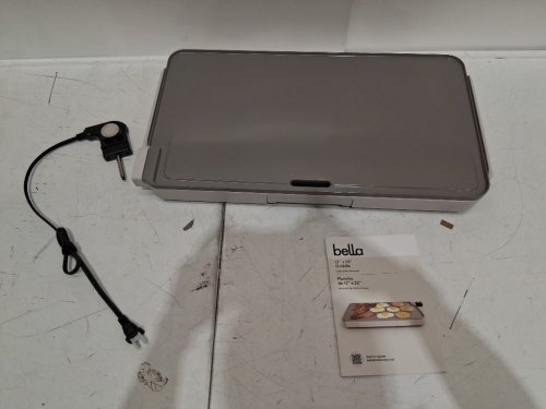 Bella Ceramic electric griddle for cooking at home - 12" x 22" - GREY (model: txg-621/2781607) image 3