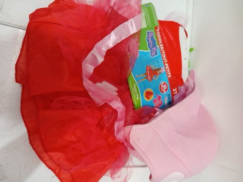 3PC GIRL'S DISGUISE PEPPA PIG TODDLER COSTUME - 2T - RED/PINK (STYLE: 120699M) image 2