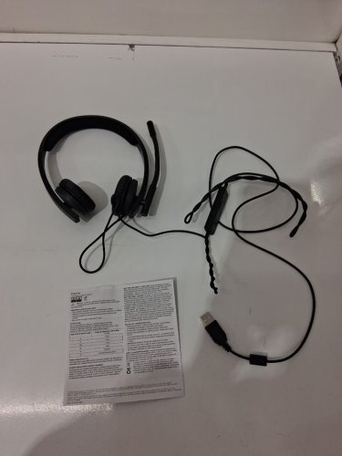 logitech H570e USB wired Headset with Noise Cancelling Mic - black (MODEL: a-00064) image 3