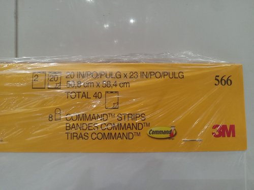 2PK 3M SELF STICK WALL PAD with 20 pages each 8 command strips included - 20" x 23" (model: 566) image 3