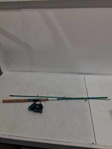 sougayilang fishing rod and reel combo with durable graphite/fiberglass rod & left hand right hand use - 5ft 6" - blue image 3
