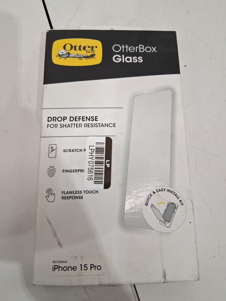 OtterBox iPhone 15 PRO Glass Screen Protector (MODEL: 77-93924) image 2