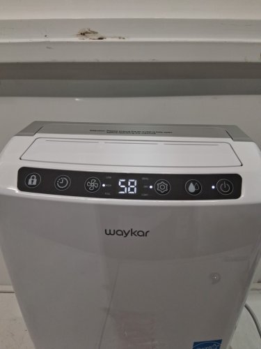 Waykar Dehumidifier with Auto or Manual Drainage - 0.6gal Water Tank Capacity - covers 2000 sq.ft - white - (model: pd160b-pro) image 2
