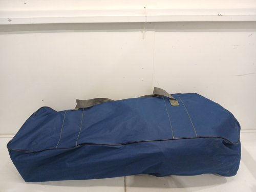 folding padded loveseat with cupholders and carry bag - 500lbs cap - blue image 4