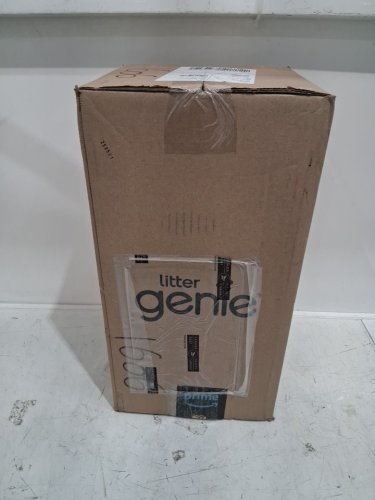 litter genie style cat litter odor control disposal system pail - 18.1" - white (model: ‎I000710) image 2