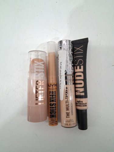 4 assorted face makeup products - assorted brands, sizes and shades - maybelline / nyx / rimmel london / nudestix image 2
