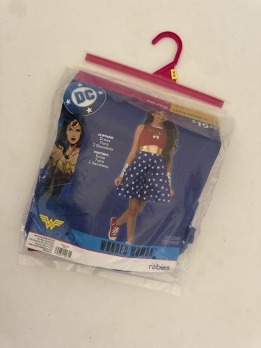 4PC RUBIES WONDER WOMAN COSTUME - LARGE (10/12) - RED BLUE GOLD (STYLE: WONDER WOMAN) image 2