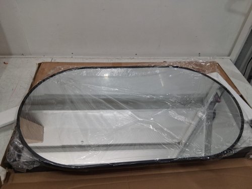 HARRITPURE Oval wall Mirror 17" x 30" - BLACK image 4