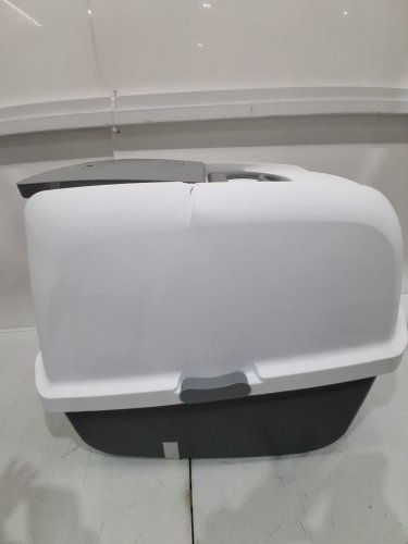 CATIT AIRSIFT CLEAN REGULAR HOODED LITTER BOX - 22.4" x 18.3" x  16.5" - GREY / WHITE (MODEL: 50702) image 3