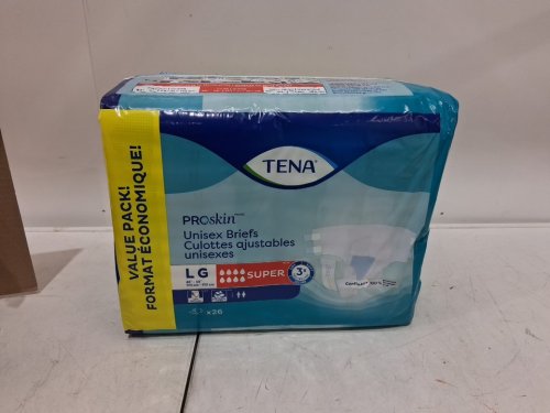 26PK TENA unisex proSKIN OVERNIGHT Stretch briefs - Super Absorbency - large image 3