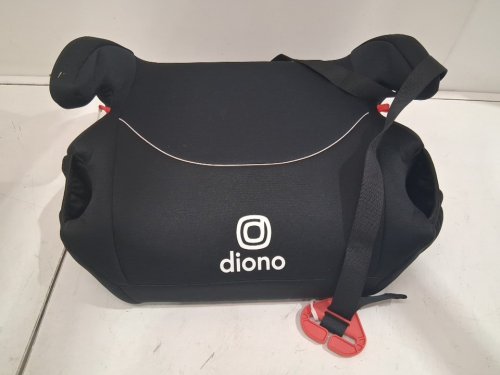 DIONO SOLANA NO LATCH SINGLE BACKLESS BOOSTER CAR SEAT WITH CUP HOLDERS, 40LBS-120LBS - BLACK (MODEL: 32050-NA-01) image 3