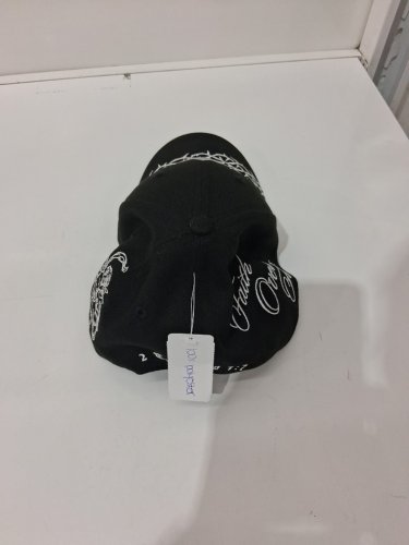 unisex custom made black gothic baseball cap - osfm - black/silver image 3