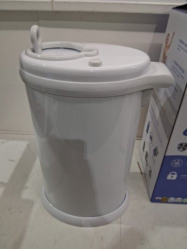 UBBI STEEL DIAPER PAIL WITH SAFETY LOCK - 13GAL - WHITE (model: 09026 10114n) image 4