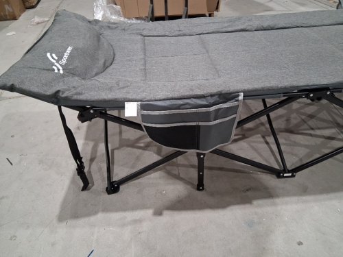 Sportneer portable PADDED Camping Cot with carry bag - 31" x 79" - grey - (model: fcc-03) image 6