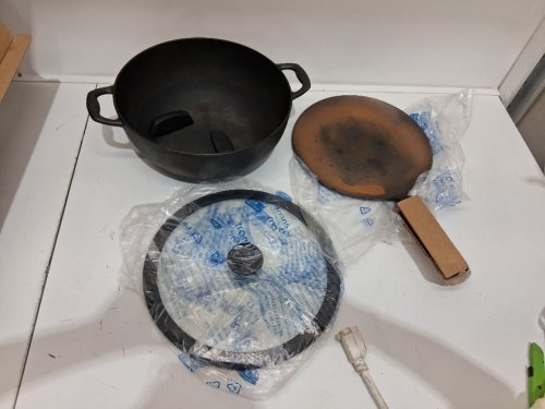 3PC tramontina pre-seasoned cast iron set - 7QT (11") - BLACK (MODEL : 1901865) image 3