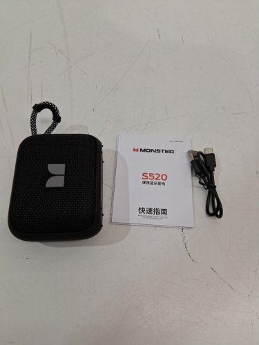 monster s520 wireless portable bluetooth speaker - black (model: ms62164) image 2