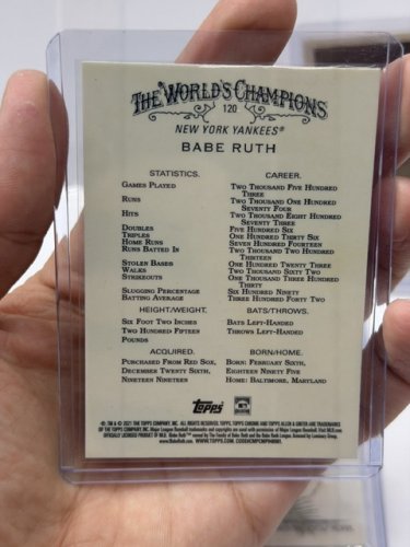 3 ASSTD BABE RUTH BASEBALL CARDS image 4