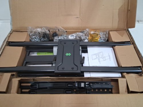 usx mount full motion tv wall mount - fits 32"-90" tv - 150lb - black (model: ‎XML018-15) image 4