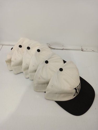 6 *custom* Unisex Glory Days Baseball Cap with adjustable slide buckle - embroidered "XL - Westside" LOGO - OSFM - Beige / Black image 3