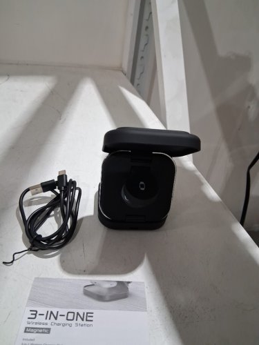3-IN-1 MERKURY WIRELESS CHARGING STATION - BLACK - (MODEL: MIC-QIS06-101) image 3