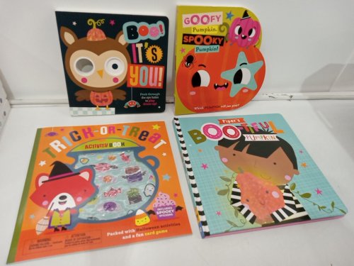 4 Assorted (Hardcover) Kid's Gigglescape Halloween Books image 2