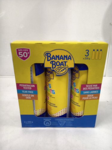 3pk banana boat tear free spray sunscreen spf 50+ - 226g each - YELLOW (MODEL: 1745131) image 2