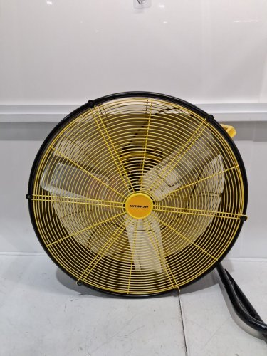 VAGKRI  Industrial Drum Fan - 320W High Velocity - 24" - yellow/black image 4