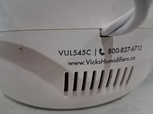 Vicks ultrasonic filter free cool mist humidifier - 3.8L tank, approx 400sq.ft coverage - white - (model: vul545cv1) image 5