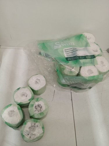 21PK WHITE SWAN 1-PLY TOILET PAPER - WHITE image 2