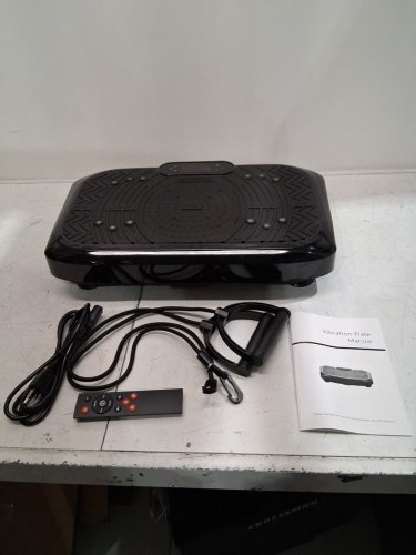 TAEVNO BLUETOOTH VIBRATION PLATE EXERCISE MACHINE - 450LB CAPACITY - WITH REMOTE - BLACK image 3
