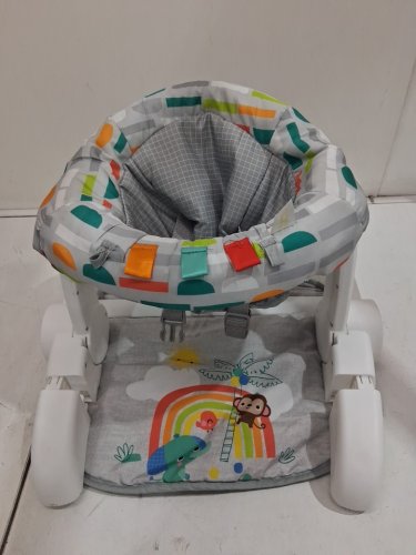 infant's bright starts playful paradise learn-to-sit floor seat - 4 to 12 months - grey (model: 12956) image 3