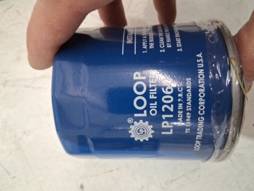 Loop engine oil filter - For Various SUV models - Blue - (Model: LP12060) image 3